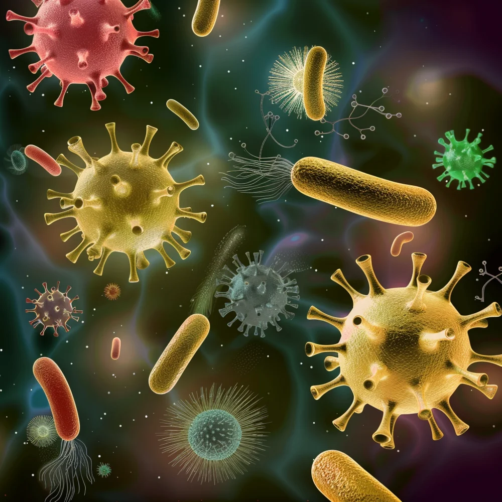 STD-causing bacteria, viruses, and parasites.