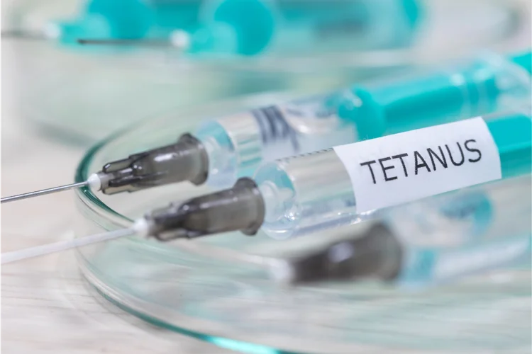 Tetanus vaccine to protect against serious bacterial infection that can be fatal.
